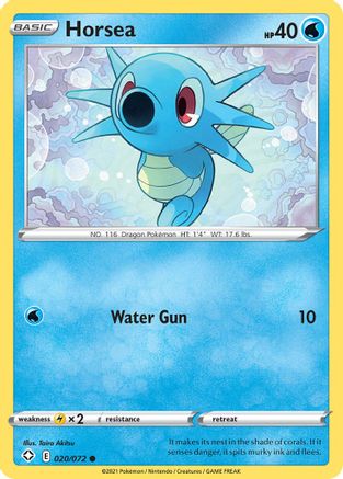 Horsea 20/72 - Shining Fates Reverse Holofoil - Poke-Collect