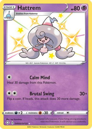Hattrem SV055/122 - Shining Fates Shiny Vault Holofoil - Poke-Collect