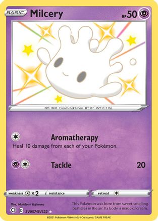 Milcery SV057/122 - Shining Fates Shiny Vault Holofoil - Poke-Collect