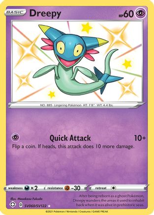 Dreepy SV060/122 - Shining Fates Shiny Vault Holofoil - Poke-Collect