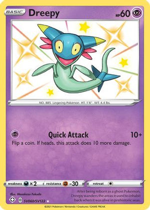 Dreepy SV060/122 - Shining Fates Shiny Vault Holofoil - Poke-Collect
