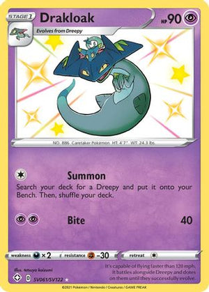 Drakloak SV061/122 - Shining Fates Shiny Vault Holofoil - Poke-Collect