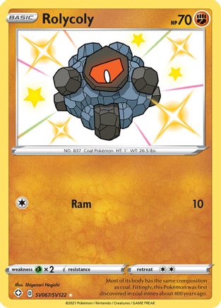 Rolycoly SV067/122 - Shining Fates Shiny Vault Holofoil - Poke-Collect