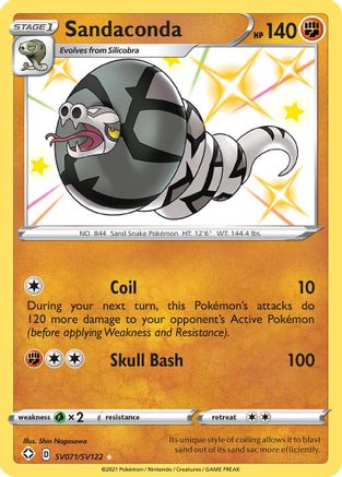 Sandaconda SV071/122 - Shining Fates Shiny Vault Holofoil - Poke-Collect