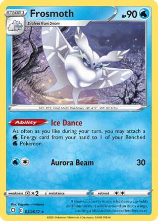 Frosmoth 30/72 - Shining Fates Reverse Holofoil - Poke-Collect