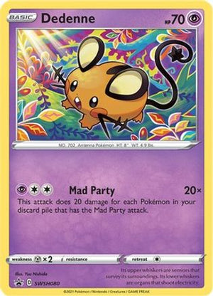 Dedenne - SWSH080 SWSH080/307 - SWSH Sword & Shield Promo Cards Holofoil - Poke-Collect
