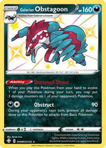 Galarian Obstagoon SV080/122 - Shining Fates Shiny Vault Holofoil - Poke-Collect