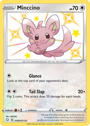 Minccino SV093/122 - Shining Fates Shiny Vault Holofoil - Poke-Collect