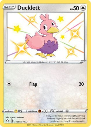 Ducklett SV095/122 - Shining Fates Shiny Vault Holofoil - Poke-Collect