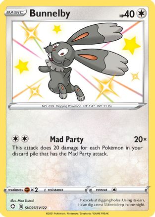 Bunnelby SV097/122 - Shining Fates Shiny Vault Holofoil - Poke-Collect