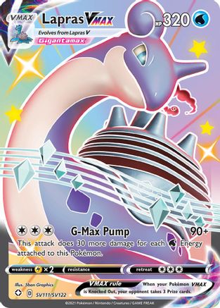 Lapras VMAX SV111/122 - Shining Fates Shiny Vault Holofoil - Poke-Collect