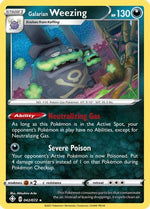 Galarian Weezing 42/72 - Shining Fates Reverse Holofoil - Poke-Collect