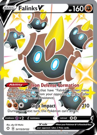 Falinks V SV115/122 - Shining Fates Shiny Vault Holofoil - Poke-Collect