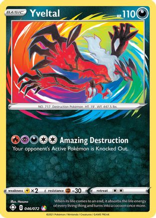 Yveltal 46/72 - Shining Fates Holofoil - Poke-Collect