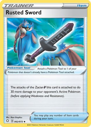 Rusted Sword 62/72 - Shining Fates Reverse Holofoil - Poke-Collect