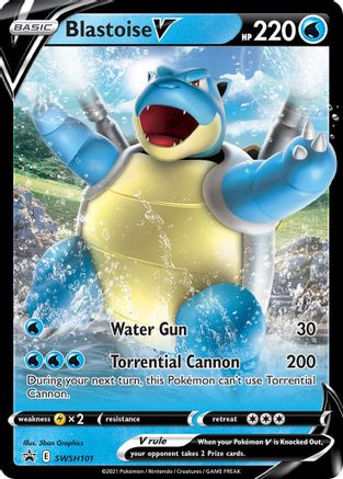 Blastoise V - SWSH101 SWSH101/307 - SWSH Sword & Shield Promo Cards Holofoil - Poke-Collect