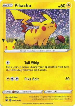 Pikachu - SWSH039 (General Mills) SWSH039 - Miscellaneous Cards & Products Holofoil - Poke-Collect