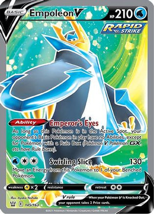 Empoleon V (Full Art) 145/163 - SWSH05 Battle Styles Holofoil - Poke-Collect
