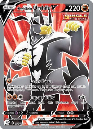 Single Strike Urshifu V (Full Art) 150/163 - SWSH05 Battle Styles Holofoil - Poke-Collect