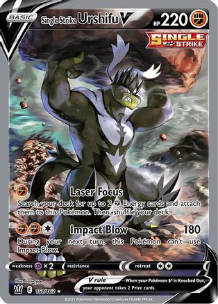 Single Strike Urshifu V (Alternate Full Art) 151/163 - SWSH05 Battle Styles Holofoil - Poke-Collect