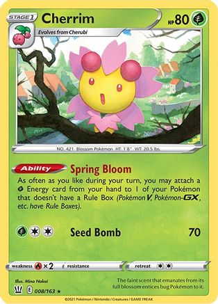 Cherrim 8/163 - SWSH05 Battle Styles Holofoil - Poke-Collect