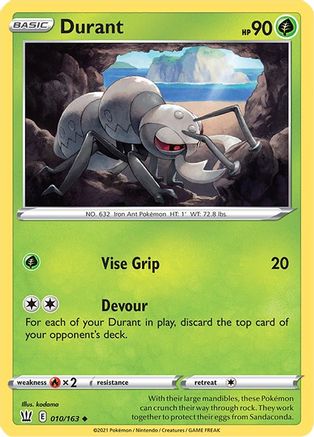 Durant 10/163 - SWSH05 Battle Styles Reverse Holofoil - Poke-Collect