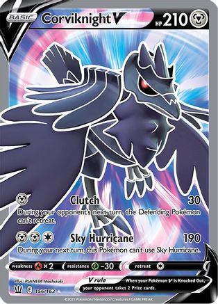 Corviknight V (Full Art) 156/163 - SWSH05 Battle Styles Holofoil - Poke-Collect