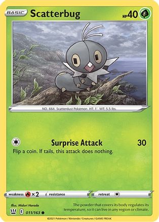 Scatterbug 11/163 - SWSH05 Battle Styles - Poke-Collect