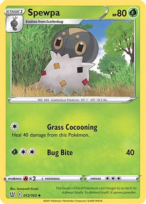 Spewpa 12/163 - Battle Styles - Poke-Collect
