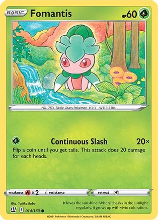 Fomantis 14/163 - SWSH05 Battle Styles - Poke-Collect