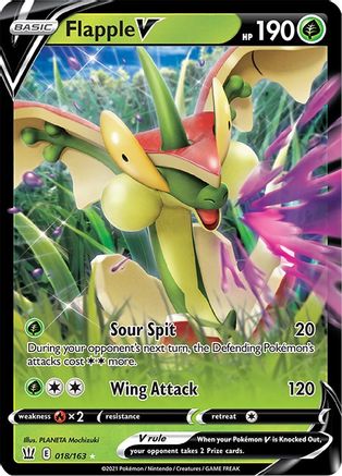 Flapple V 18/163 - SWSH05 Battle Styles Holofoil - Poke-Collect