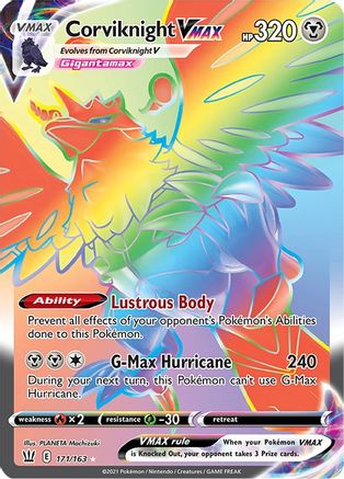 Corviknight VMAX (Secret) 171/163 - SWSH05 Battle Styles Holofoil - Poke-Collect
