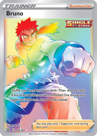 Bruno (Secret) 172/163 - SWSH05 Battle Styles Holofoil - Poke-Collect
