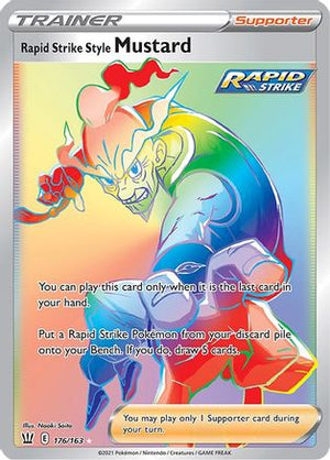 Rapid Strike Style Mustard (Secret) 176/163 - SWSH05 Battle Styles Holofoil - Poke-Collect
