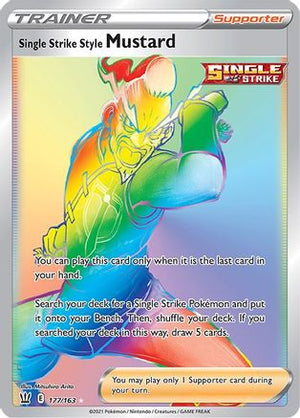 Single Strike Style Mustard (Secret) 177/163 - SWSH05 Battle Styles Holofoil - Poke-Collect