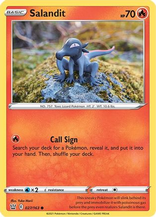 Salandit 27/163 - SWSH05 Battle Styles - Poke-Collect