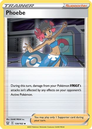 Phoebe 130/163 - SWSH05 Battle Styles Reverse Holofoil - Poke-Collect