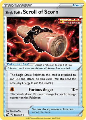 Single Strike Scroll of Scorn 133/163 - SWSH05 Battle Styles - Poke-Collect