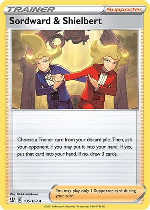 Sordward & Shielbert 135/163 - Battle Styles Reverse Holofoil - Poke-Collect