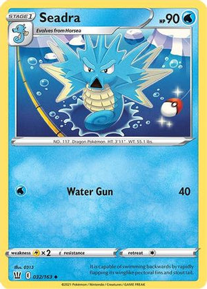 Seadra 32/163 - SWSH05 Battle Styles Reverse Holofoil - Poke-Collect