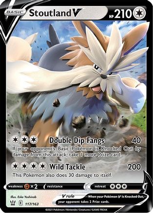 Stoutland V 117/163 - Battle Styles Holofoil - Poke-Collect