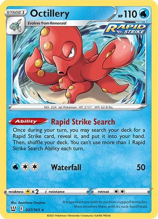 Octillery 37/163 - SWSH05 Battle Styles Holofoil - Poke-Collect