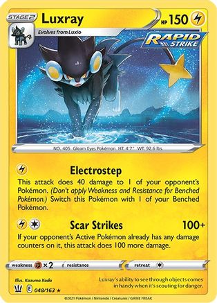 Luxray 48/163 - SWSH05 Battle Styles Reverse Holofoil - Poke-Collect