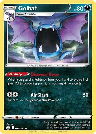 Golbat 90/163 - SWSH05 Battle Styles Reverse Holofoil - Poke-Collect
