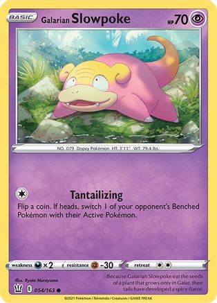 Galarian Slowpoke 54/163 - SWSH05 Battle Styles Reverse Holofoil - Poke-Collect