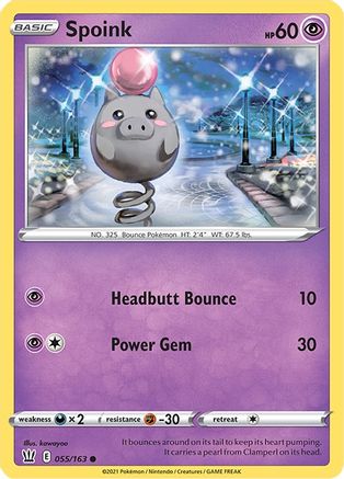 Spoink 55/163 - Battle Styles - Poke-Collect