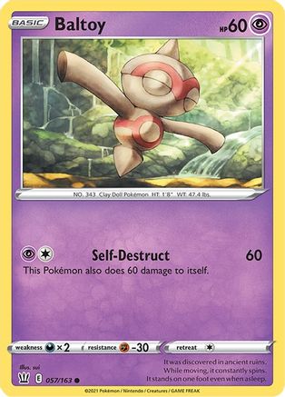 Baltoy 57/163 - SWSH05 Battle Styles - Poke-Collect