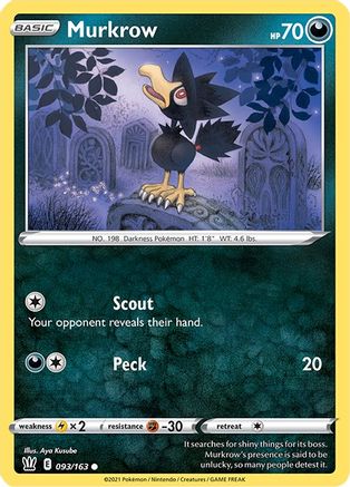Murkrow 93/163 - SWSH05 Battle Styles - Poke-Collect