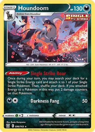 Houndoom 96/163 - SWSH05 Battle Styles Reverse Holofoil - Poke-Collect