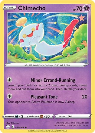 Chimecho 59/163 - SWSH05 Battle Styles - Poke-Collect